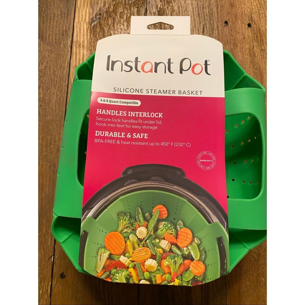 Instant Pot Official Silicone Steamer Basket - Green